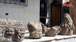 Những cổ vật quý giá tìm thấy được ở Đông Ghouta, Damascus. Ảnh: SANA.