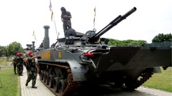 Xe bộ binh chiến đấu BMP-3F của Lính thủy Đánh bộ Indonesia. Ảnh minh họa: AntaraNews.