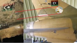 Chiếc máy bay Mirage F.1 - AD với số hiệu 402, logo đặc biệt trên đuôi máy bay. Ảnh: Tài khoản Twitter của Arnaud Delalande (@Arn_Del).