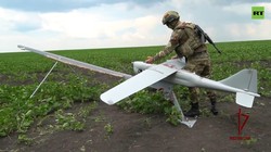 Máy bay không người lái (UAV) Orlan-10 Vệ binh quốc gia Nga. Ảnh Video RT