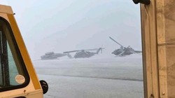 Hậu quả của cơn bão trên căn cứ Hải quân Mỹ. Ảnh USNI News