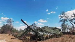 Khẩu đội pháo Giacint -B quân đội Nga pháo kích. Ảnh HersonVestnik.