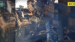 Xe tăng Nga bị phá hủy. Ảnh video SSU