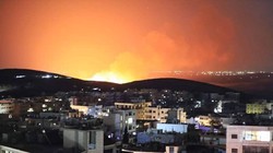 Không quân Israel không kích thị trấn Masyaf, Hama. Ảnh South Front