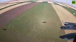 Biên đội Su-25 tiến công trên vùng Donetsk. Ảnh video RT