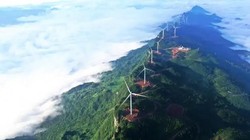  Trang trại điện gió ở Trùng Khánh, tây nam Trung Quốc, ngày 28/6/2022. Ảnh CNBC