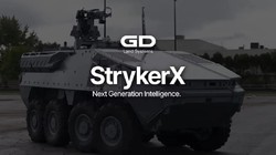 Phiên bản trình diễn công nghệ xe lai hybrid điện - diesel StrykerX. Ảnh General Dynamics Land Systems.
