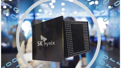 Logo của SK Hynix được nhìn thấy tại Triển lãm Điện tử Hàn Quốc ở Seoul, Hàn Quốc, vào ngày 8/10/2019. Ảnh AP Photo / Lee Jin-man, File