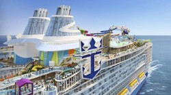 Tầu du lịch lớn nhất thế giới Biểu tượng của Biển "Icon of Seas. Ảnh video Royal Caribbean International.