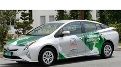 Toyota ra mắt xe chạy bằng nhiên liệu linh hoạt tại Ấn Độ ngày 28/9. Ảnh AutoCar India