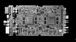 Chip cho máy tính xe tự lái FSD của Tesla. Ảnh minh họa ElecTrek