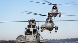 Trực thăng cứu hộ hải quân SeaKing của Anh viện trợ cho Ukraine. Ảnh Military Ukraine.