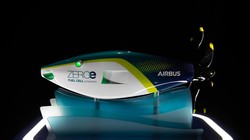 Đông cơ máy bay chạy bằng pin nhiên liệu của AirBus. Ảnh AirBus.