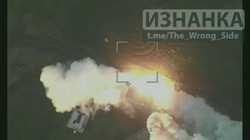UAV Lancet -3 phá hủy một tổ hợp tên lửa phòng không Tor-1 của quân đội Ukraine. Ảnh Video kênh Telegram Iznanka. 