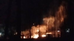 UAV kamikaze Geran-2 Nga tấn công mục tiêu ở thành phố Dnipro. Ảnh Rusvesna.