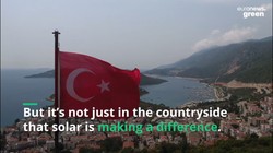 Thành phố Antalya Thổ Nhĩ Kỳ chuyển đổi nguồn cung cấp năng lượng. Ảnh Video Euro News Green. 