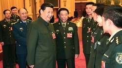 Ông Tập Cận Bình và các tướng lĩnh của Trung Quốc.