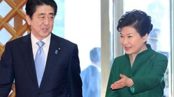 Thủ tướng Nhật Bản Shinzo Abe và Tổng thống Hàn Quốc Park Geun-hye. Ảnh: Japan Herald