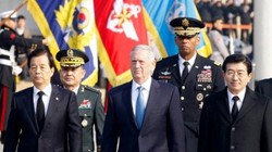 Bộ trưởng Quốc phòng Mỹ James Mattis trong chuyến thăm Hàn Quốc từ ngày 2 đến ngày 3 tháng 2 năm 2017. Ảnh: The Telegraph
