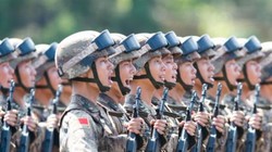 Binh sĩ Trung Quốc tại Lễ duyệt binh ở Quảng trường Thiên An Môn vào ngày 3/9/2015. Ảnh: Cankao