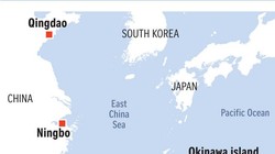 Đảo Senkaku (Trung Quốc gọi là Điếu Ngư) ở lân cận eo biển Miyako. Ảnh: The Straits Times 