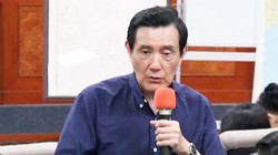 Cựu lãnh đạo Đài Loan Mã Anh Cửu tại Đại học Đông Ngô, Đài Loan. Ảnh: ANNTW