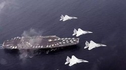 Hạm đội liên hợp Mỹ - Nhật và máy bay chiến đấu F-15 Nhật Bản tiến hành tập trận chung. Ảnh: Sohu