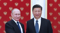 Tối ngày 3/7/2017, tại Điện Kremlin, Tổng thống Nga Vladimir Putin hội kiến với Chủ tịch Trung Quốc Tập Cận Bình. Ảnh: Tân Hoa xã.
