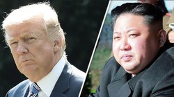 Tổng thống Mỹ Donald Trump và nhà lãnh đạo Triều Tiên Kim Jong-un. Ảnh: Daily Express