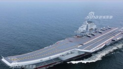 Biên đội tàu sân bay Liêu Ninh, hải quân Trung Quốc. Ảnh: Sina.