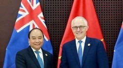 Thủ tướng Chính phủ  Nguyễn Xuân Phúc và Thủ tướng Australia Malcolm Turnbull. Ảnh: Chinadaily.