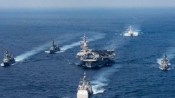 Cụm tấn công tàu sân bay USS Carl Vinson hải quân Mỹ. Ảnh: Guancha.