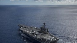 Tàu sân bay USS Carl Vinson hải quân Mỹ vừa hiện diện trên Biển Đông. Ảnh: The New York Times.