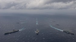 Cuộc tập trận Malabar - 2017 ở vịnh Bengal. Ảnh: U.S. Navy.
