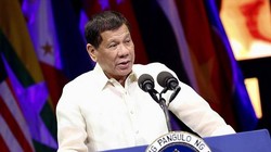 Tổng thống Philippines Rodrigo Duterte phát biểu tại Lễ kỷ niện tròn 120 năm ngày thành lập Bộ Ngoại giao Philippines. Ảnh: Twitter.