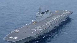 Tàu sân bay trực thăng Kaga của Lực lượng phòng vệ biển Nhật Bản. Ảnh: QQ.