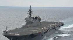 Tàu sân bay trực thăng lớp Izumo của Lực lượng phòng vệ biển Nhật Bản. Ảnh: Military Watch Magazine.