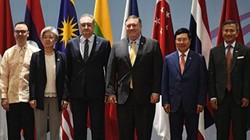 Ngày 4/8/2018, Ngoại trưởng Mỹ Mike Pompeo tham dự Hội nghị cấp cao ASEAN. Ảnh: Getty Images.