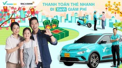 Giảm tới 30% khi đặt xanh SM cho chủ thẻ tín dụng Bac A Bank 
