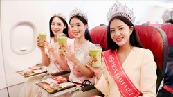 Tân Hoa hậu Việt Nam bay cùng Vietjet trên hành trình đầu tiên sau lễ đăng quang