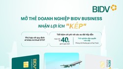 Nhiều lợi ích từ thẻ doanh nghiệp BIDV Business 