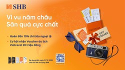 SHB triển khai hàng loạt ưu đãi chi tiêu ngoại tệ, trả góp ưu việt cùng nhiều phần thưởng hấp dẫn