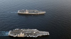 Mỹ hiện đang duy trì 3 cụm tác chiến tàu sân bay ở khu vực châu Á-Thái Bình Dương trước diễn biến tình hình các điểm nóng tại khu vực