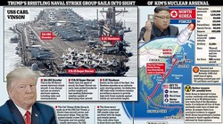 Sơ đồ minh họa căng thẳng trên bán đảo Triều Tiên