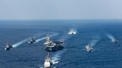 Cụm tác chiến tàu sân bay Carl Vinson trên đường tới bán đảo Triều Tiên năm 2017
