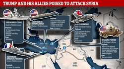 Liên quân Mỹ-Anh-Pháp ồ ạt tấn công Syria hôm 14/4 vừa qua