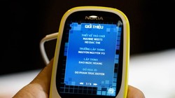 Game Snake trên Nokia 3310 2017 do một studio trong nước sản xuất. Ảnh:Trần Hiệp.