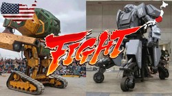 Cuộc quyết chiến giữa robot Mỹ (trái) và Nhật sẽ diễn ra vào tháng 8-2017 - Ảnh: Youtube