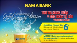 Nam A Bank ưu đãi khủng với chương trình "eBanking Happy Day”