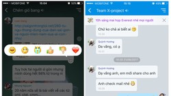 Thể hiện cảm xúc trên từng tin nhắn là tính năng mới trên Zalo. 
